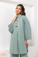 Yarn-dyed Embellished Co-Ord Set IPS-24-181