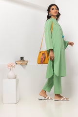 Yarn-dyed Embellished Co-Ord Set IPS-24-182