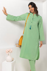 Yarn-dyed Embellished Co-Ord Set IPS-24-182