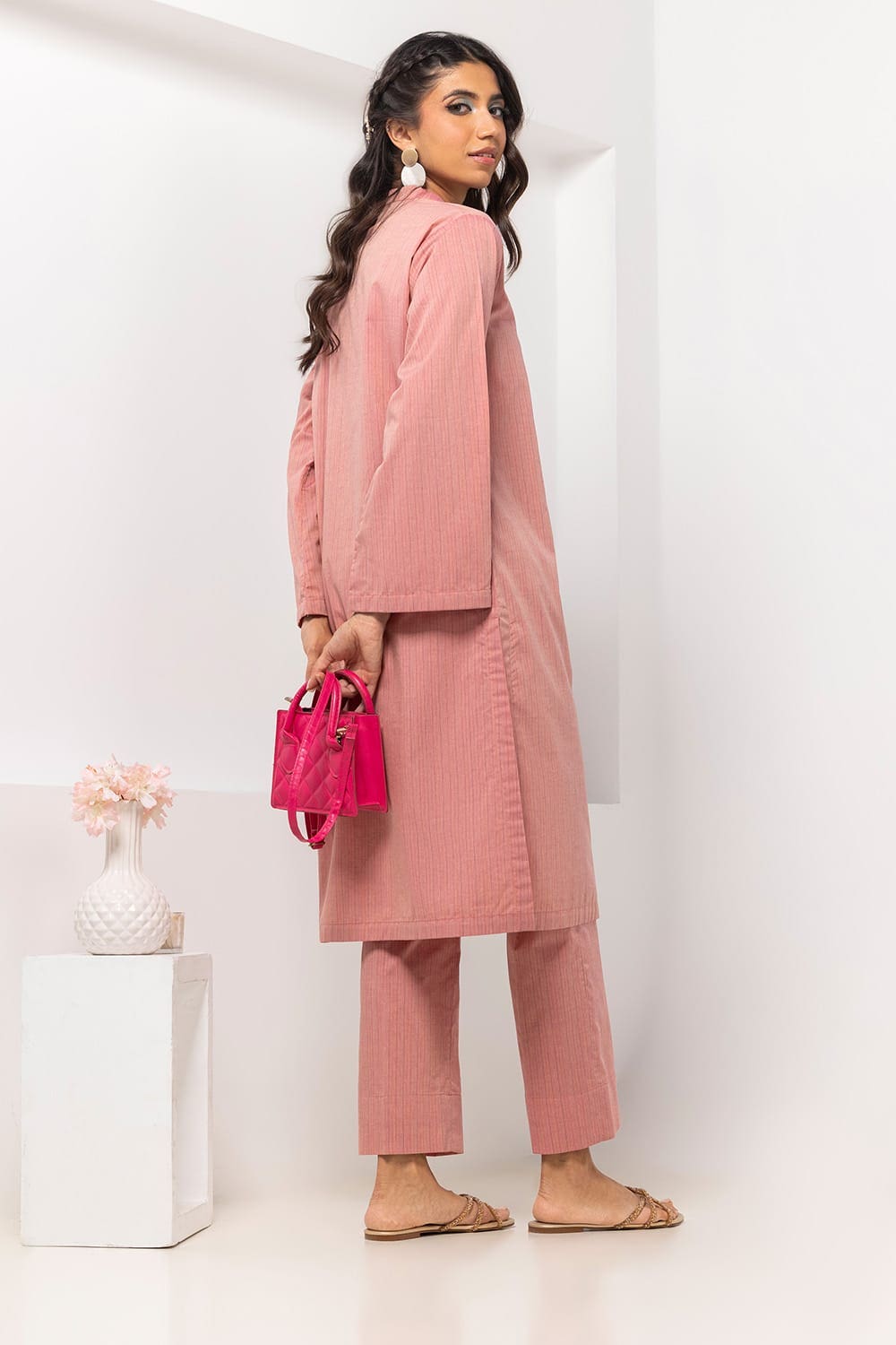 Yarn-dyed Embellished Co-Ord Set IPS-24-185