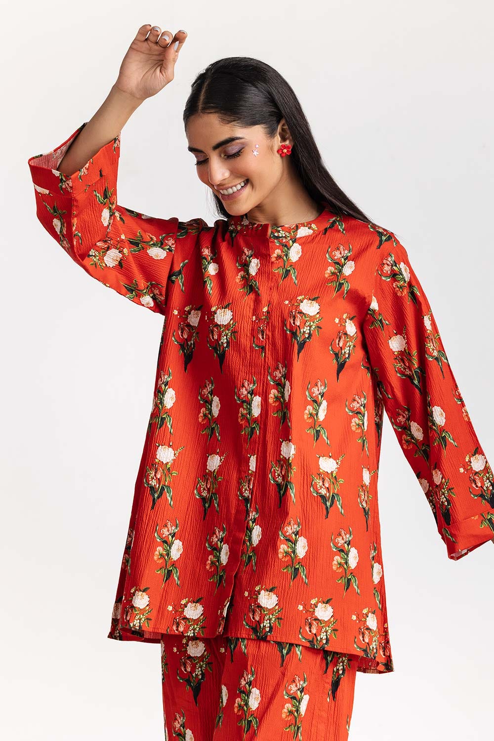 Digital Printed Lycra Shirt With Trouser IPS-24-192