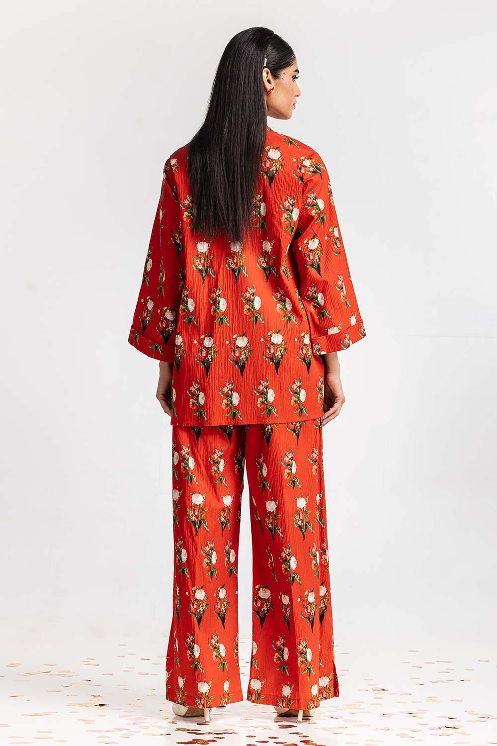 Digital Printed Lycra Shirt With Trouser IPS-24-192