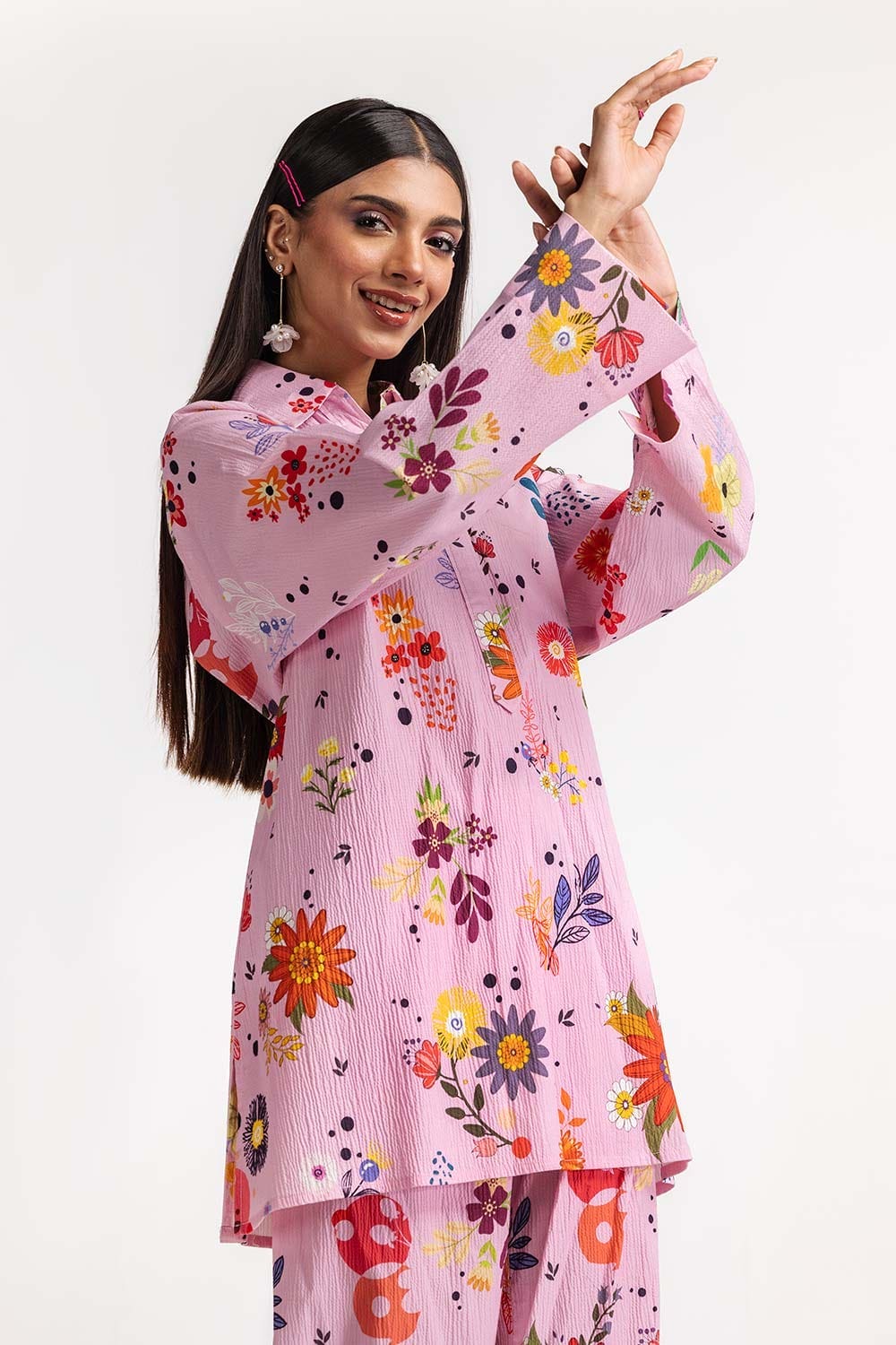 Digital Printed Lycra Shirt And Trouser IPS-24-195