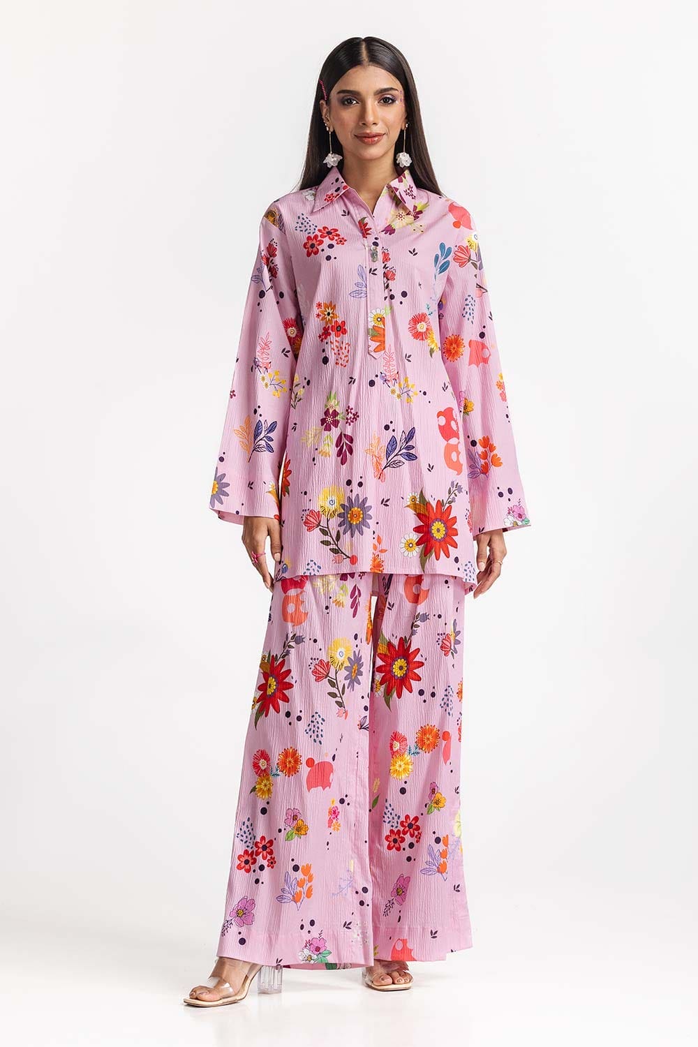 Digital Printed Lycra Shirt And Trouser IPS-24-195