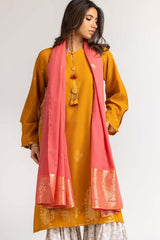 Dyed Jacquard Embroidered Shirt With Dupatta IPS-24-83