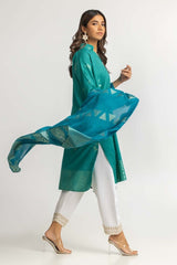 Dyed Jacquard Shirt With Dupatta IPS-24-84