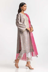 Dyed Jacquard Embroidered Shirt IPS-24-98 1 Piece
