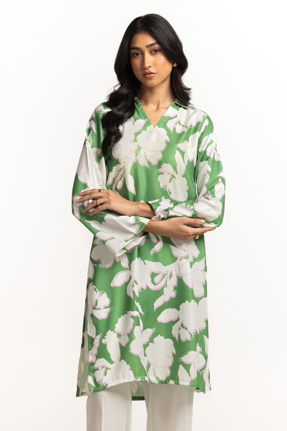 Herringbone Printed Shirt IPS-34143