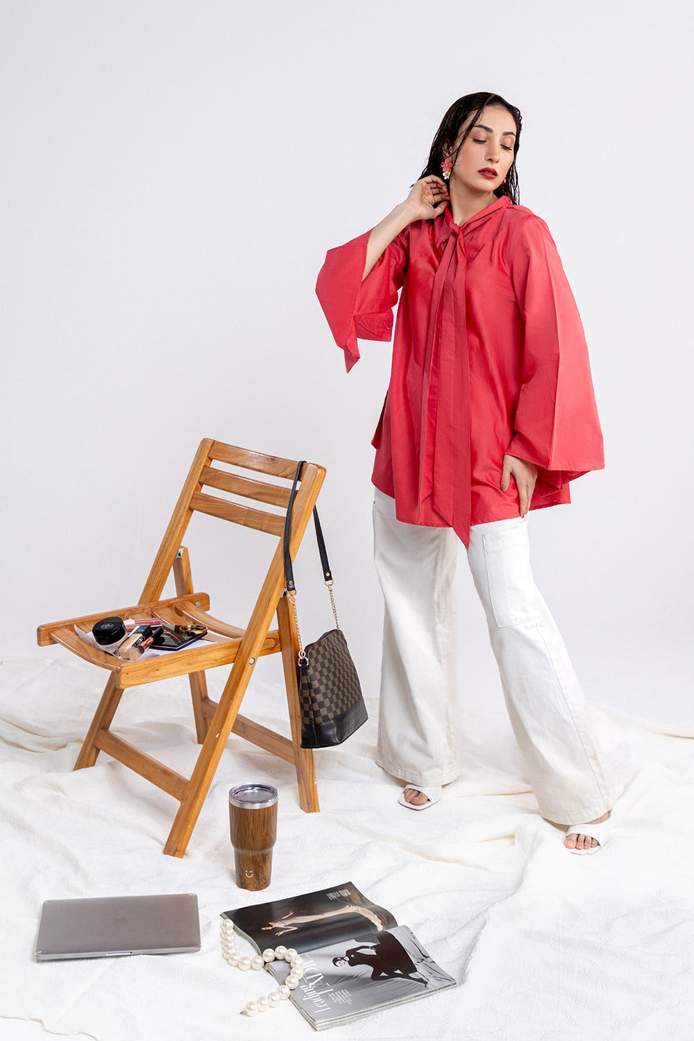 Cotton Viscose Dyed Tunic IPS-44133