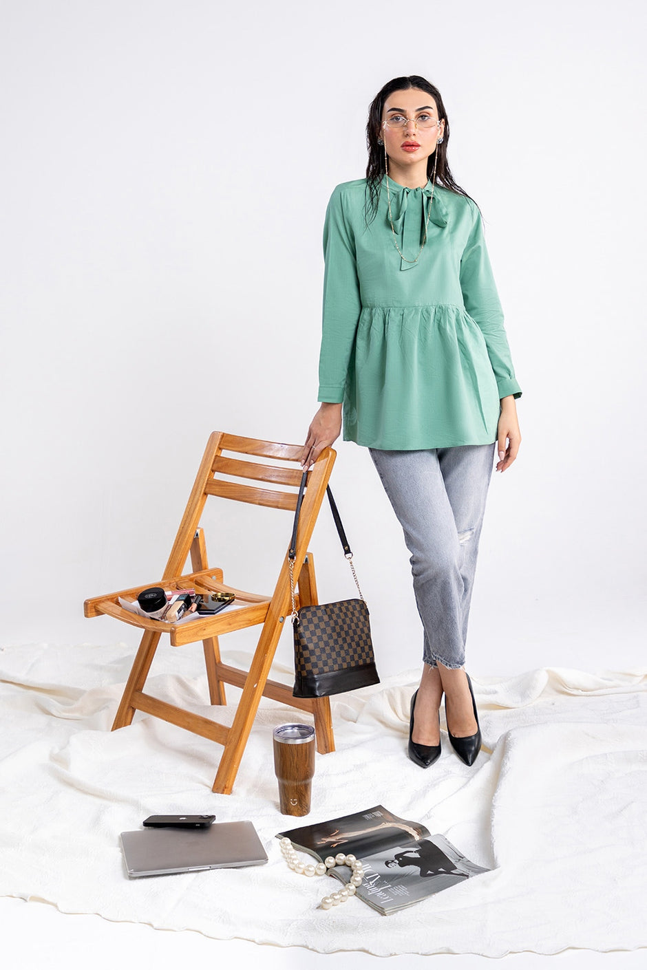 Cotton Viscose Dyed Tunic