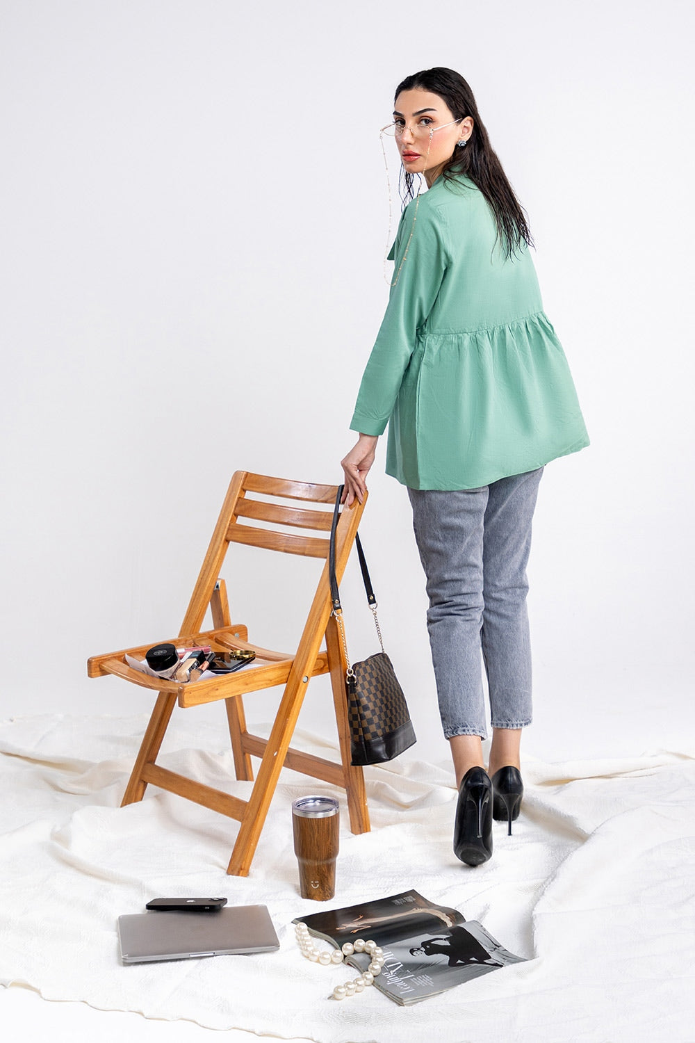 Cotton Viscose Dyed Tunic IPS-44134