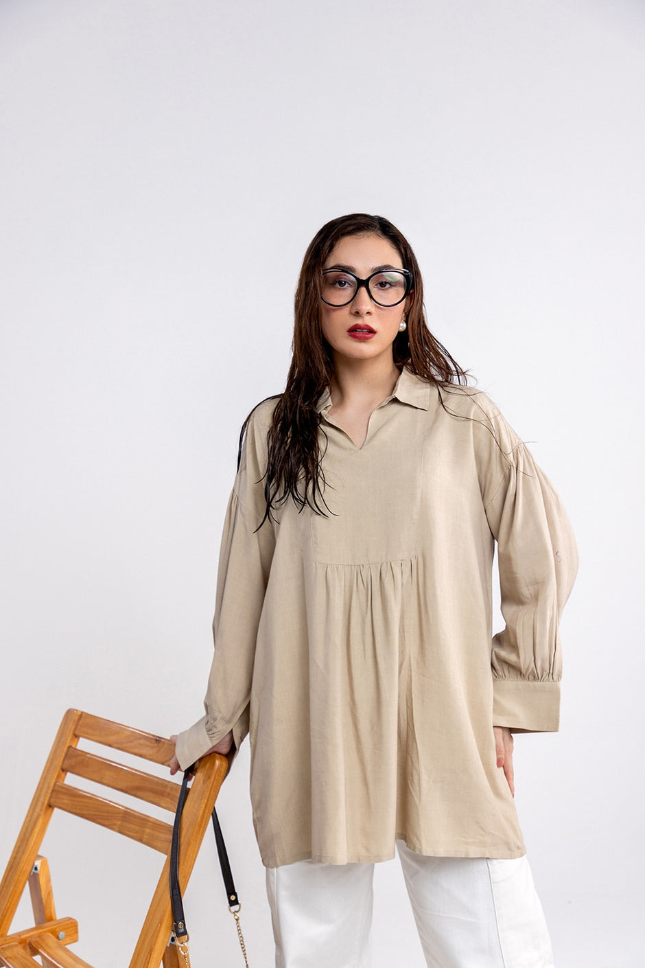 Cotton Viscose Dyed Tunic