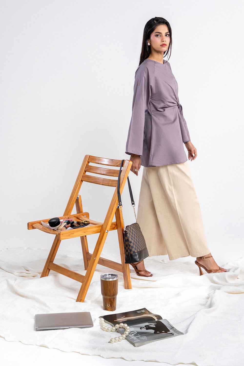 Cotton Viscose Dyed Tunic IPS-44136