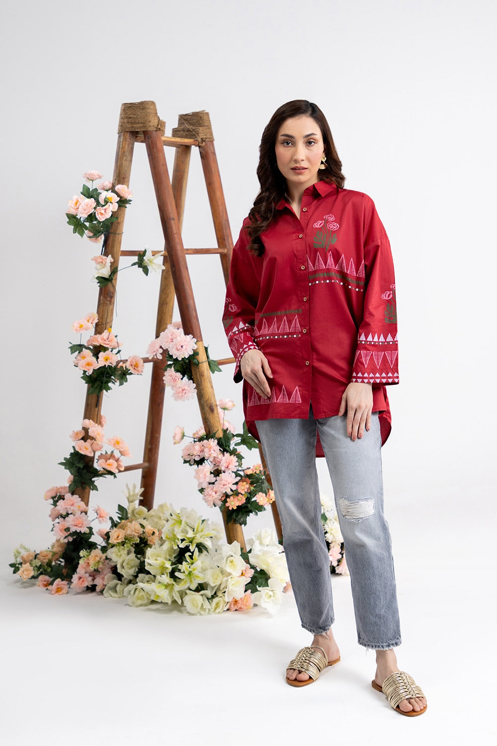 Cotton Viscose Block Printed Tunic