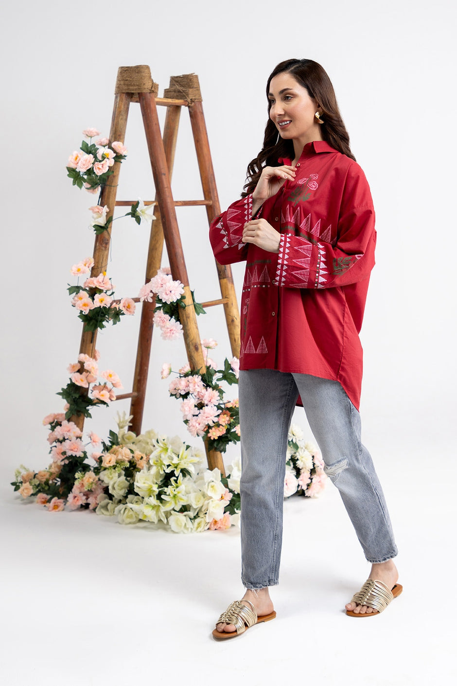 Cotton Viscose Block Printed Tunic