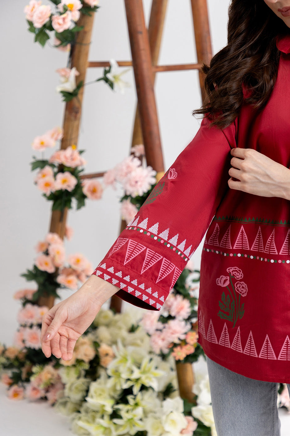 Cotton Viscose Block Printed Tunic