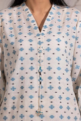 Jacquard Embellished Shirt IPS-44143
