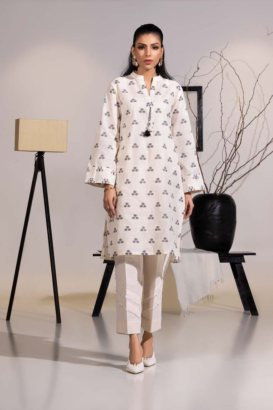 Jacquard Embellished Shirt