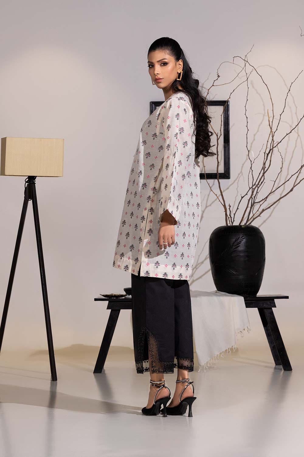 Jacquard Embellished Tunic IPS-44145