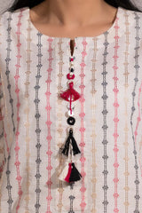 Jacquard Embellished Shirt IPS-44146