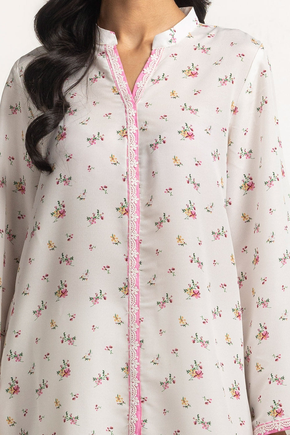 poly-cambric Printed Shirt