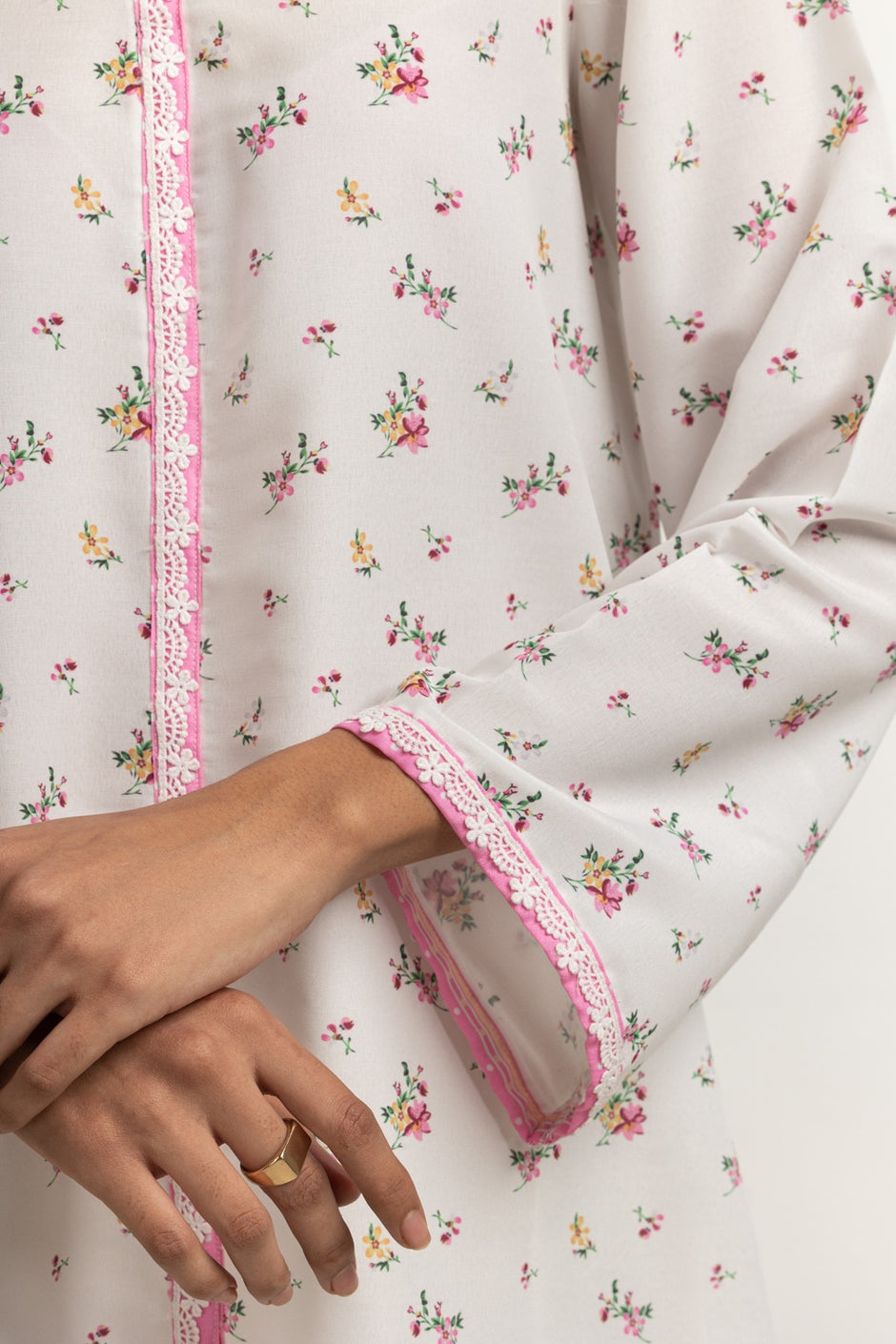 poly-cambric Printed Shirt