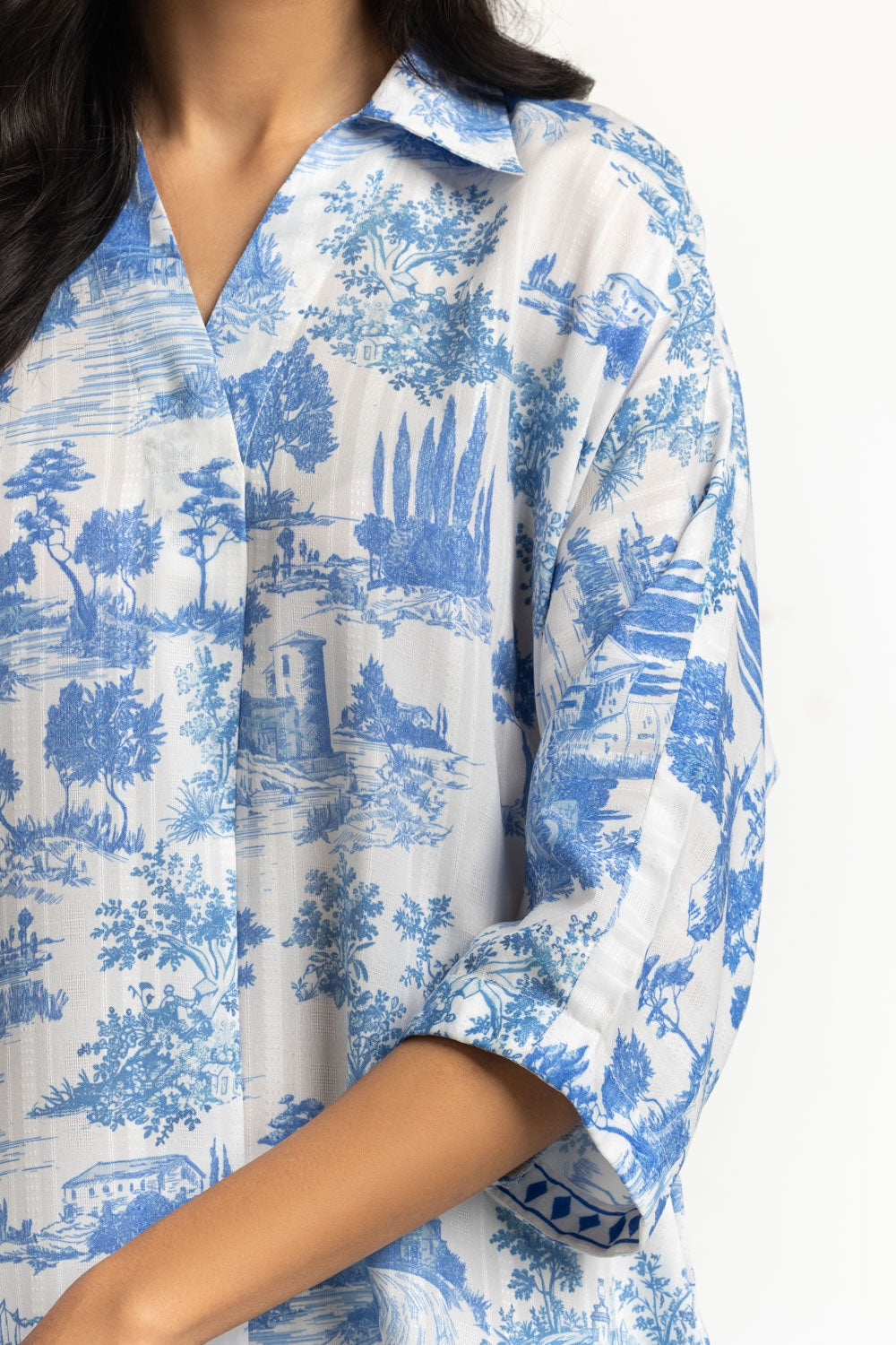 Dobby Texture Printed Shirt IPS-44515