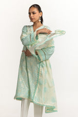Cambric Embroidered Shirt And Embroidered Dupatta IPSD-44479