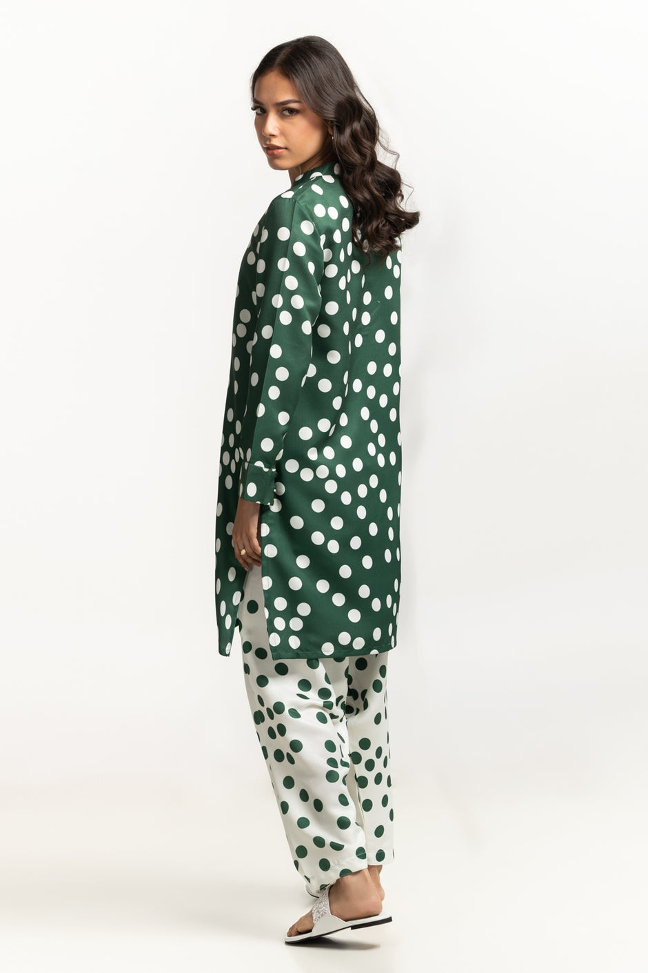 Herringbone Printed Shirt And Shalwar