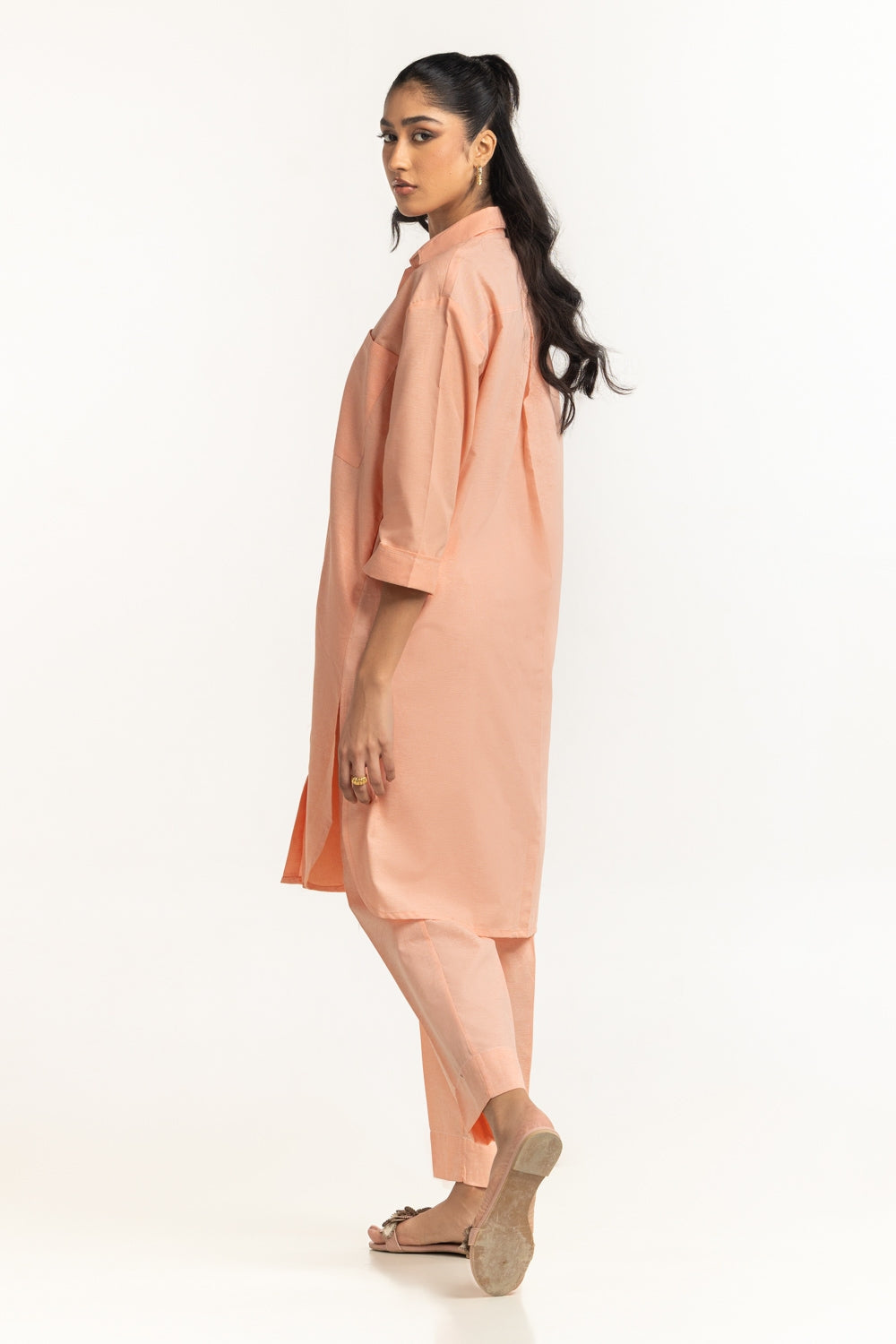Yarn-dyed Button Down Co-Ord Set IPST-34318