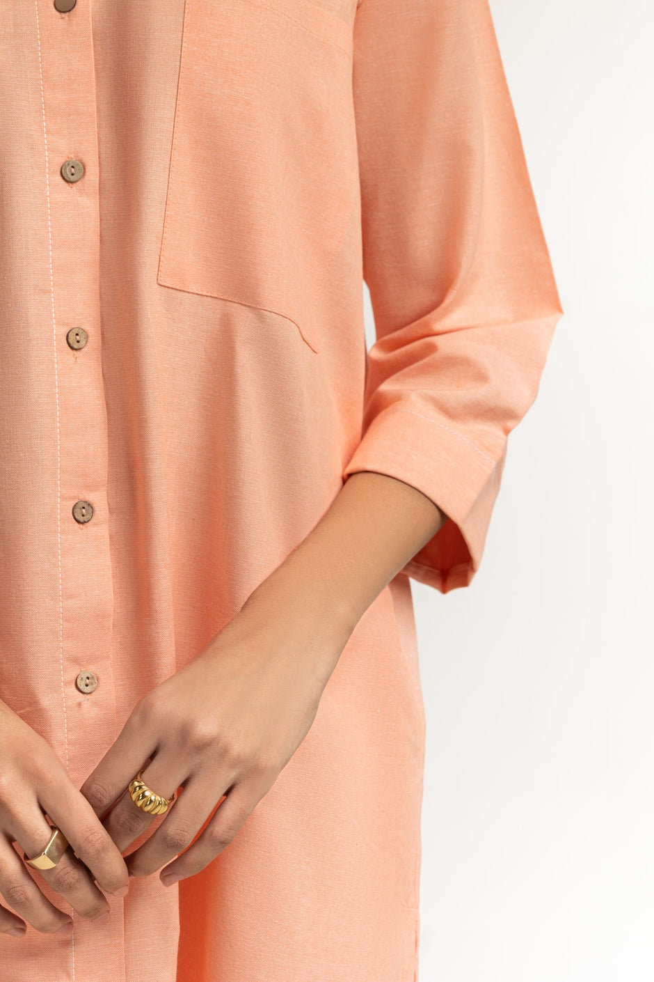 Yarn-dyed Button Down Co-Ord Set