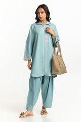 Yarn Dyed Embroidered Shirt And Dyed Shalwar IPST-34320