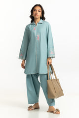Yarn Dyed Embroidered Shirt And Dyed Shalwar IPST-34320