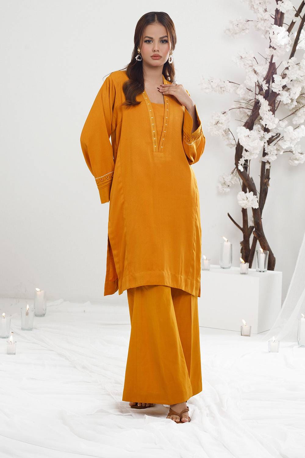Herringbone Embellished Co-Ord Set IPST-44107
