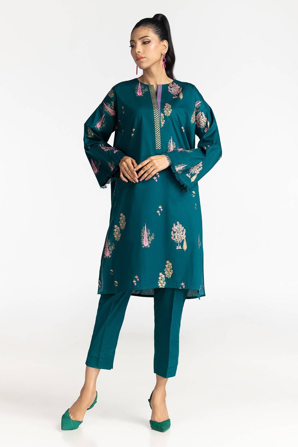 Cambric Block Printed Co-Ord Set