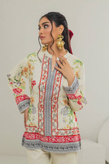 Cross Slub Printed Co-Ord Set IPST-44124