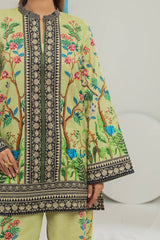 Cross Slub Printed Co-Ord Set IPST-44126