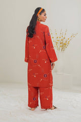 Poly Raw Slub Printed Co-Ord Set IPST-44128