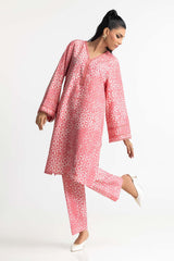 Poly Raw Slub Printed Co-Ord Set IPST-44131