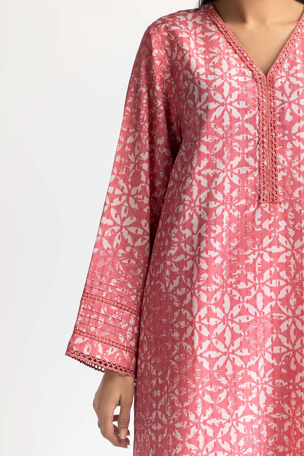 Poly Raw Slub Printed Co-Ord Set IPST-44131