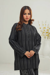 Poly Raw Slub Printed Co-Ord Set IPST-44132