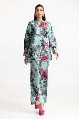 Poly Raw Slub Printed Co-Ord Set IPST-44137