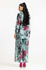 Poly Raw Slub Printed Co-Ord Set IPST-44137