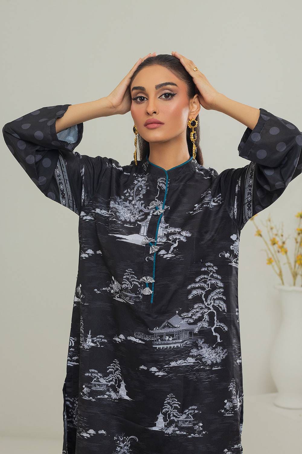 Poly Cambric Printed Co-Ord Set IPST-44138