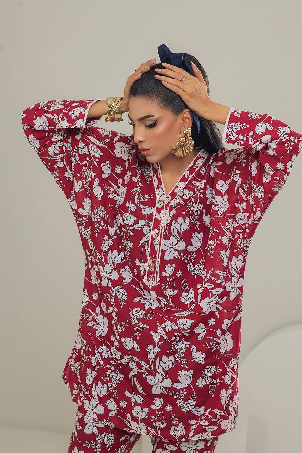 Poly Cambric Printed Co-Ord Set IPST-44140