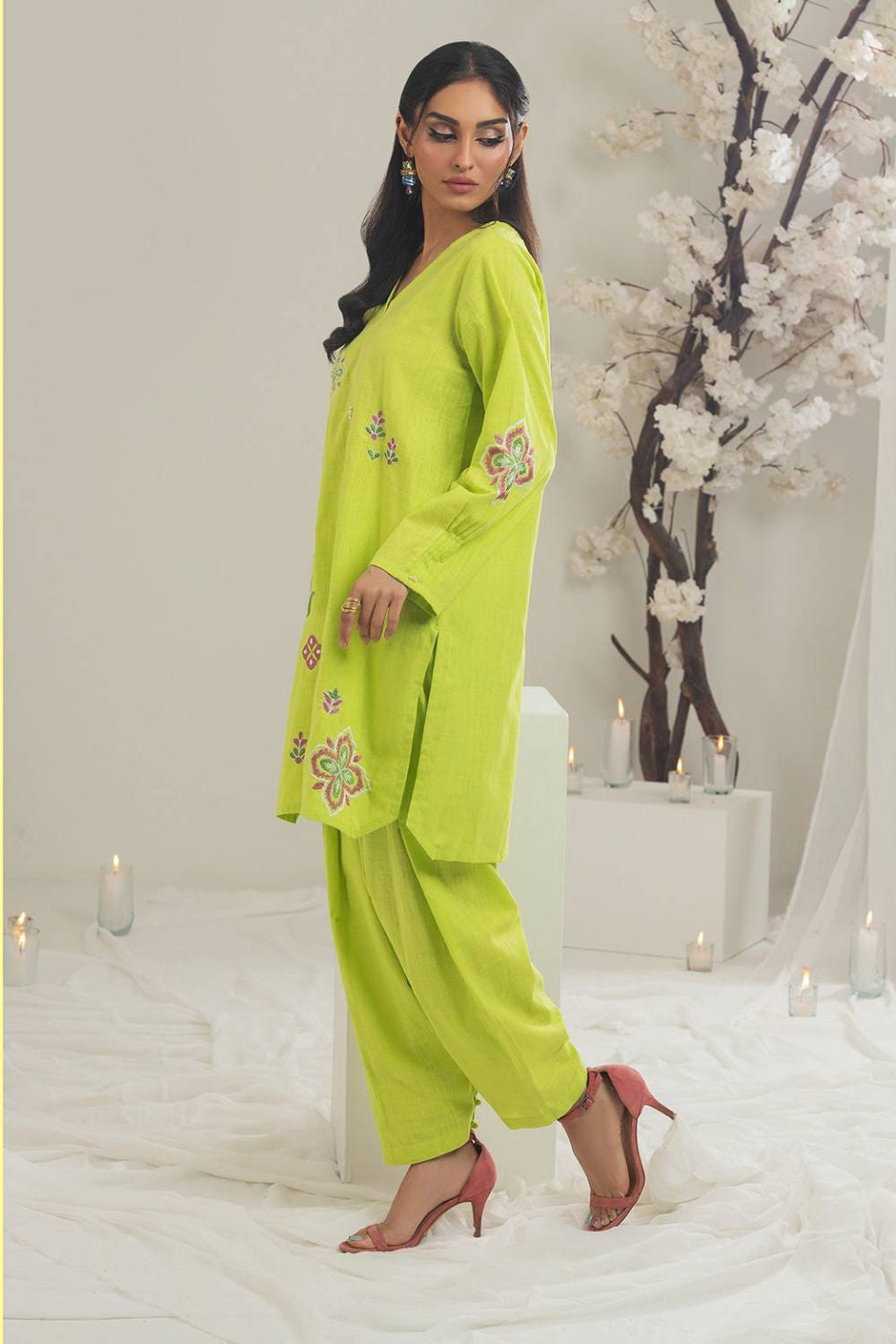 Irish Embroidered Co-Ord Set