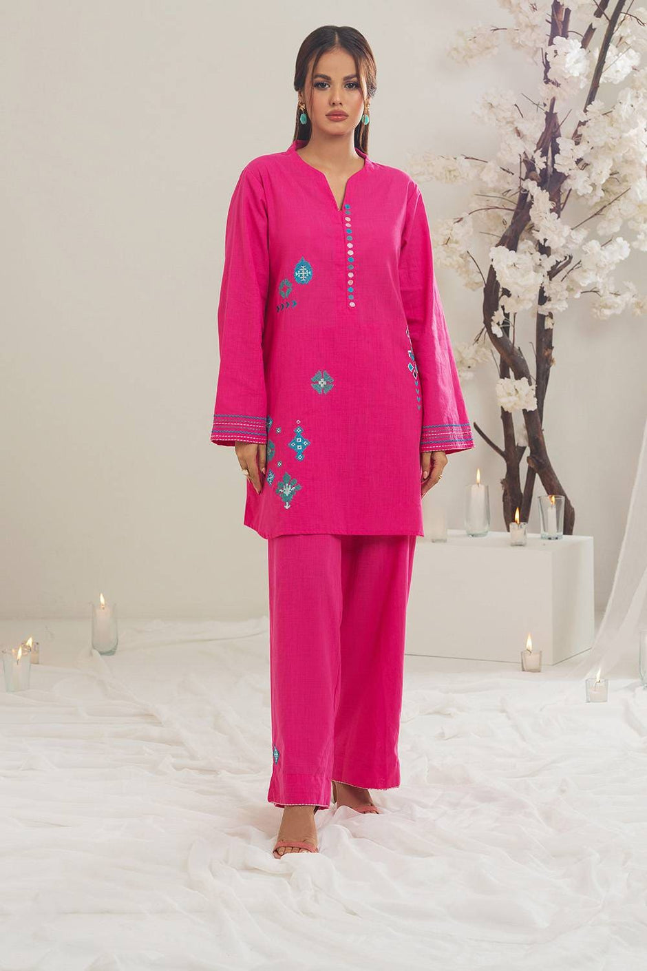 Irish Embroidered Co-Ord Set