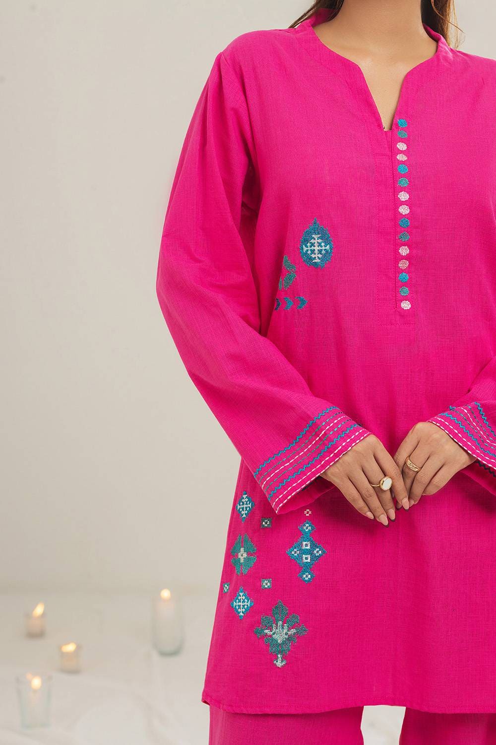 Irish Embroidered Co-Ord Set IPST-44151