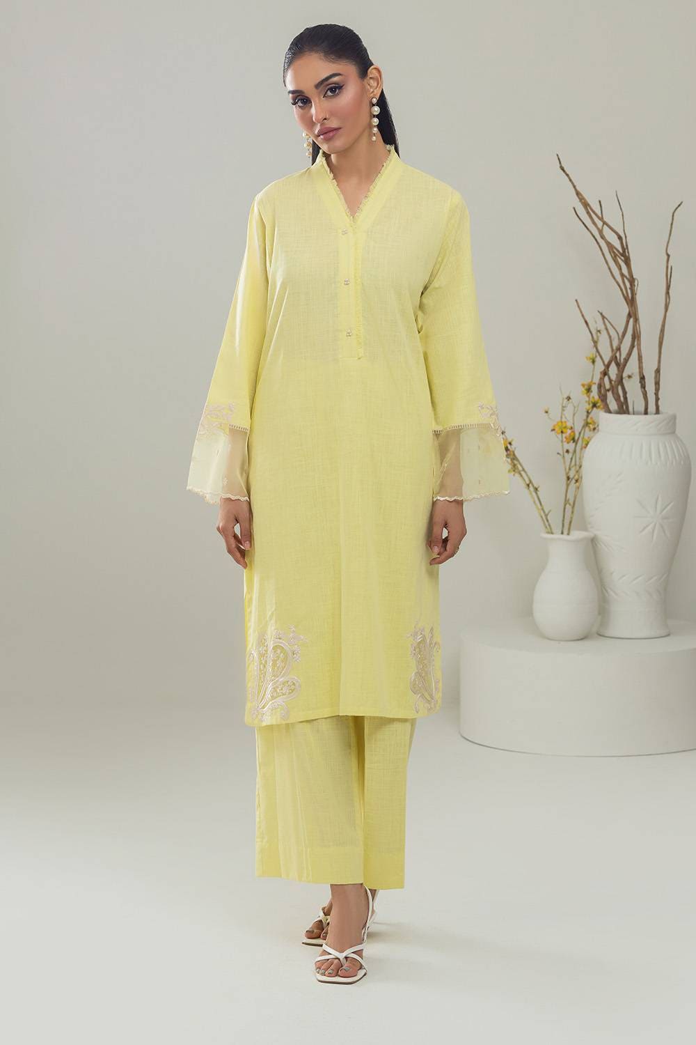 Irish Embroidered Co-Ord Set IPST-44158