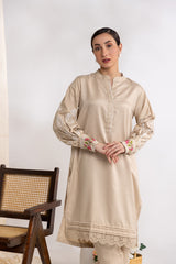 Herringbone Embroidered Shirt And Dyed Trouser IPST-44169